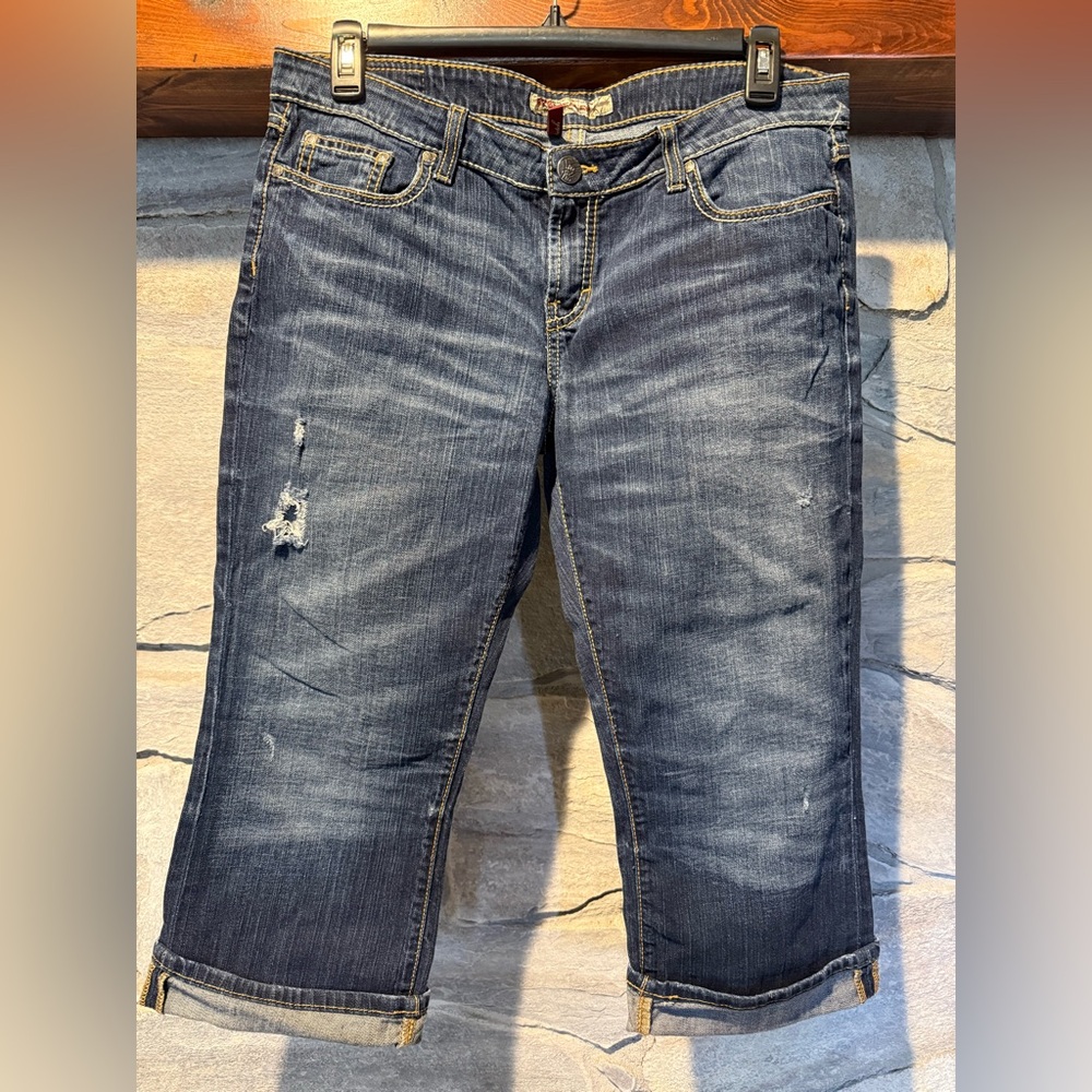BKE Tenley Dark Wash Cropped Jeans - size 33